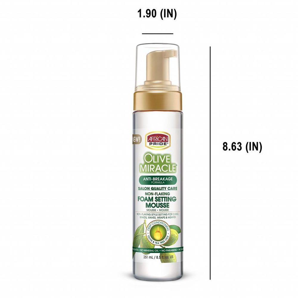 African Pride Styling Mousse – 8.5 fl oz - Beauty Exchange Beauty Supply
