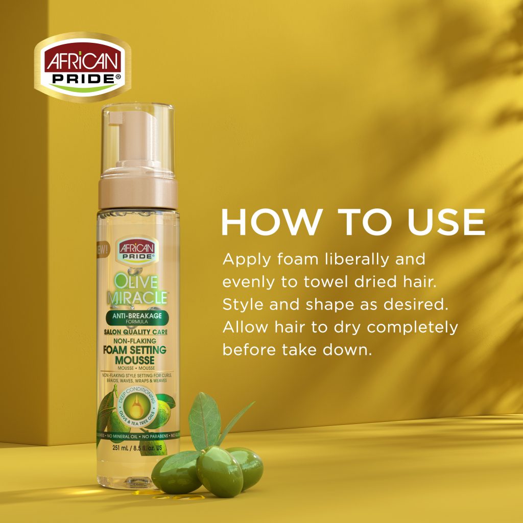 African Pride Styling Mousse – 8.5 fl oz - Beauty Exchange Beauty Supply