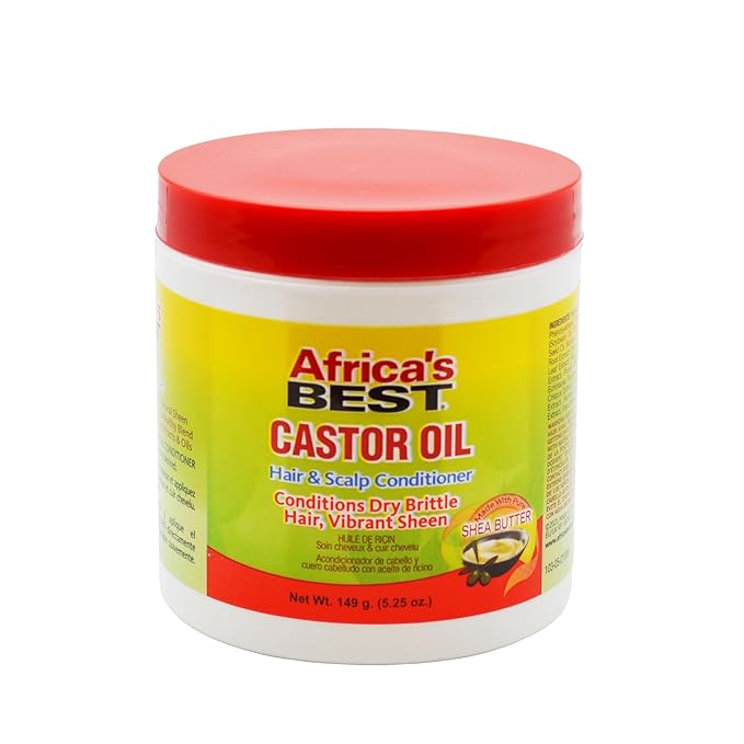 Africa's Best - Castor Oil Hair & Scalp Conditioner | Lightweight Formula| Conditions | Moisturizes Scalp | Fortifies your Hair | All Hair Types & Styles | 5.25oz - Beauty Exchange Beauty Supply