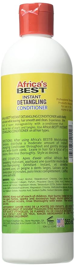 Africa’s Best Instant Detangling Conditioner – 12 oz - Beauty Exchange Beauty Supply