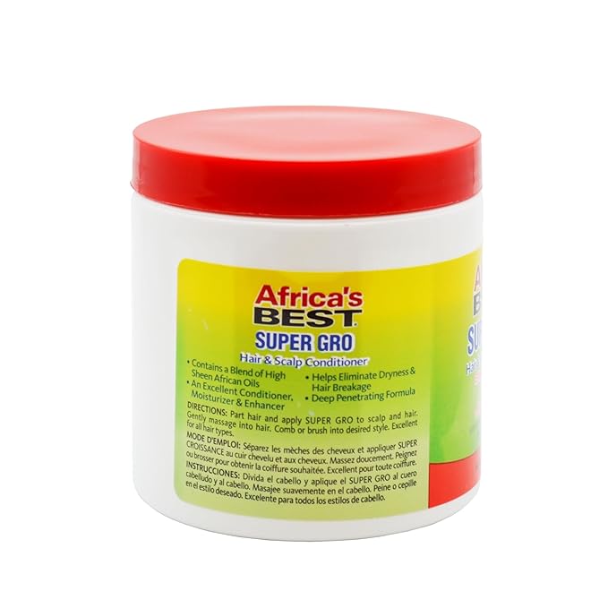Africa's Best - Super Gro Hair and Scalp Conditioner | 5.25 Oz | - Beauty Exchange Beauty Supply