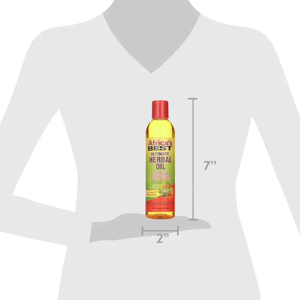 Africa's Best - Ultimate Herbal Oil for Hair | Bath | Nails | Body | Dry Skin | 8oz | - Beauty Exchange Beauty Supply