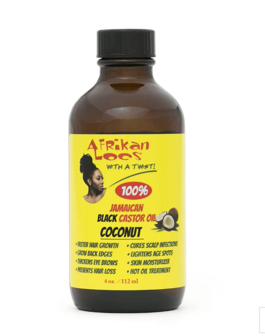 Afrikan Locs 100% Pure Jamaican Castor Oil - Strength & Scalp Therapy 4oz - Beauty Exchange Beauty Supply