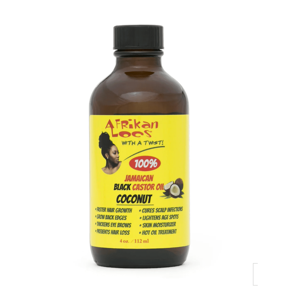 Afrikan Locs 100% Pure Jamaican Castor Oil - Strength & Scalp Therapy 4oz - Beauty Exchange Beauty Supply