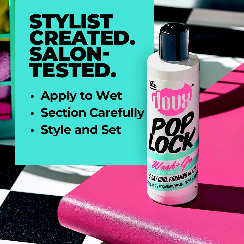 The Doux Pop Lock Curl Forming Glaze – 8 oz