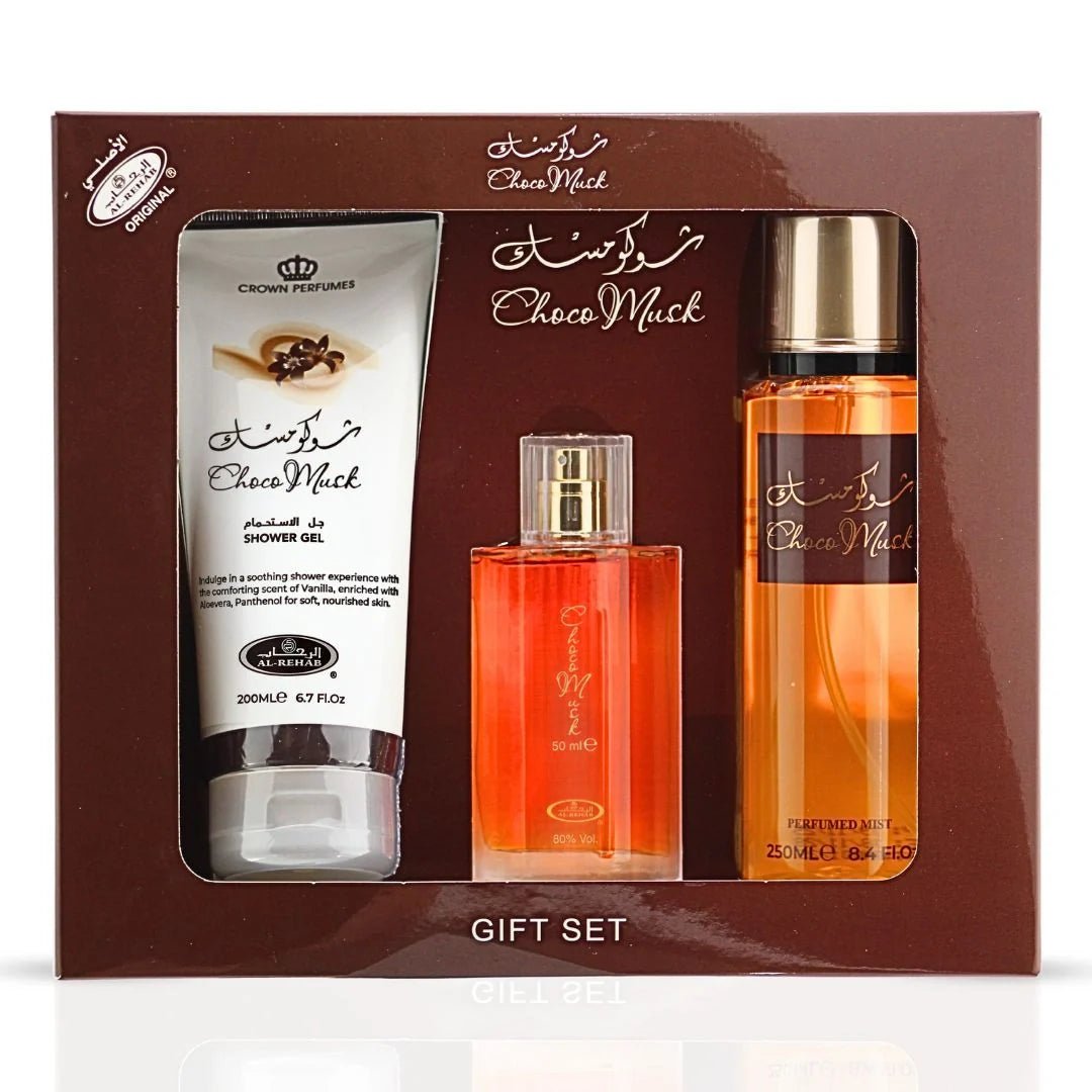 Al Rehab Choco Musk 3 - Piece Perfume Gift Set - Beauty Exchange Beauty Supply
