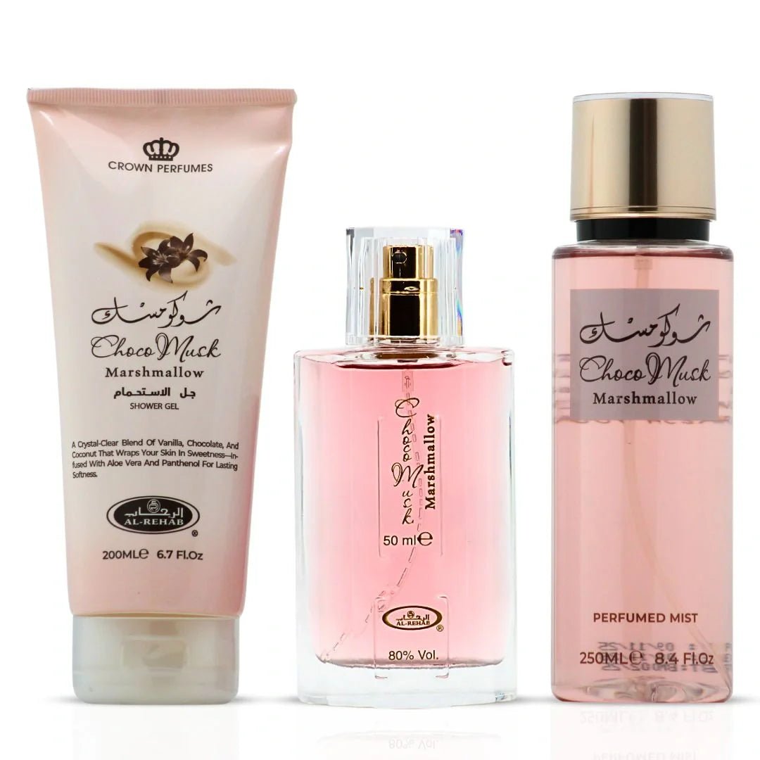 Al Rehab Choco Musk 3 - Piece Perfume Gift Set - Beauty Exchange Beauty Supply