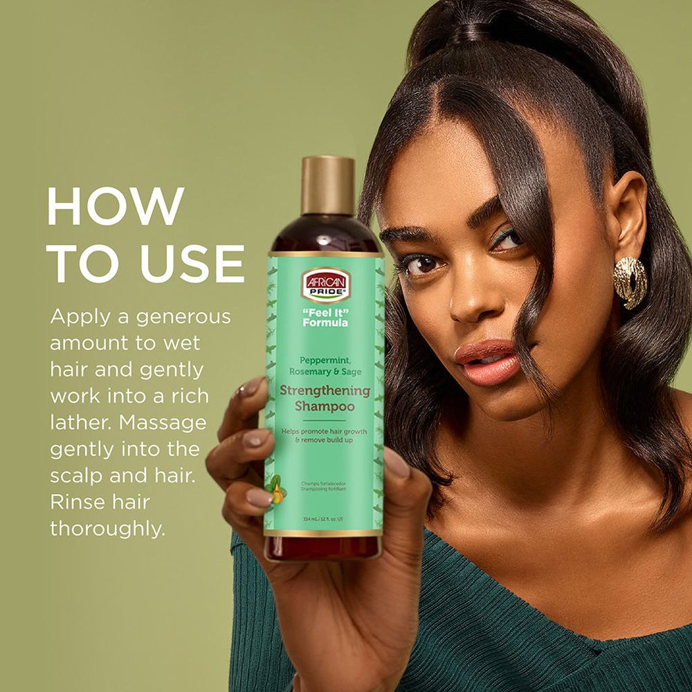 African Pride FEEL IT Strengthening Hair Care – 12 oz