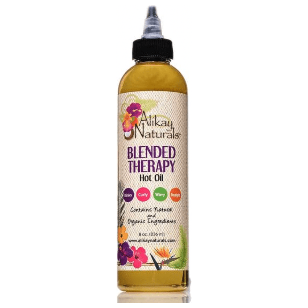 Alikay Naturals Blended Therapy Hot Oil Treatment – 8oz | Nourishing Scalp & Hair Oil for Growth & Repair - Beauty Exchange Beauty Supply