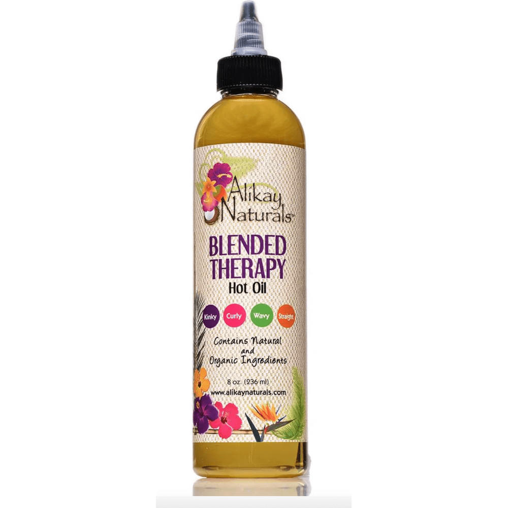 Alikay Naturals Blended Therapy Hot Oil Treatment – 8oz | Nourishing Scalp & Hair Oil for Growth & Repair - Beauty Exchange Beauty Supply