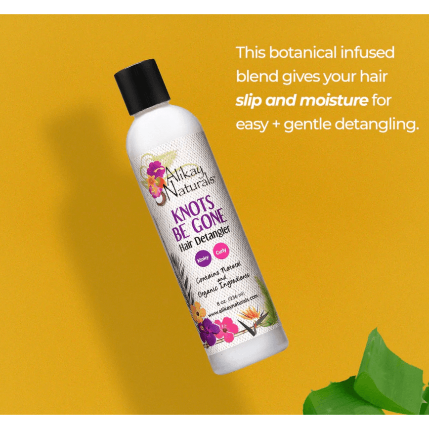 Alikay Naturals Knots Be Gone Hair Detangler | Detangler for Kinky & Curly Hair, Tames Knots & Prevents Breakage – 8oz - Beauty Exchange Beauty Supply