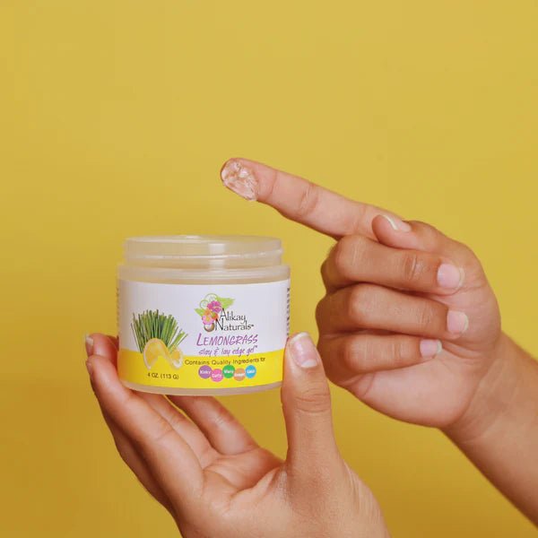 Alikay Naturals Lemongrass Slay & Lay Edge Gel 4oz - Beauty Exchange Beauty Supply
