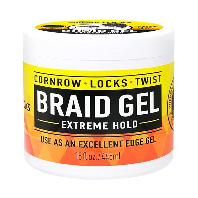 AllDay Locks Braid Gel | Extreme Hold, Smooths & Tames Frizz | No Flaking or Drying | High Shine, Long Lasting for Braids, Locks, Twists, Cornrows| - Beauty Exchange Beauty Supply