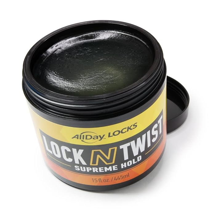 AllDay Locks Lock N Twist | Locking Gel, Re - Twist Locks, Supreme Hold | Smooths & Tames Frizz, Flake Free, Soft Finish| - Beauty Exchange Beauty Supply