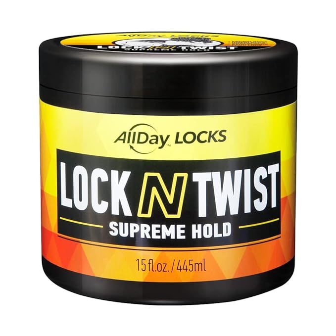 AllDay Locks Lock N Twist | Locking Gel, Re - Twist Locks, Supreme Hold | Smooths & Tames Frizz, Flake Free, Soft Finish| - Beauty Exchange Beauty Supply
