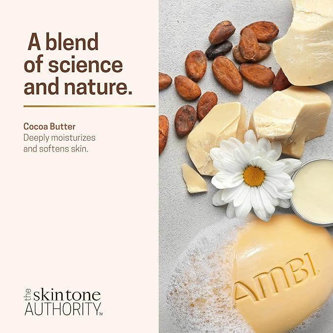 Ambi - Cocoa Butter Cleansing Bar| Hydrating | Moisturizes Skin | For - Dry & Combination Skin | 3.5Oz - Beauty Exchange Beauty Supply