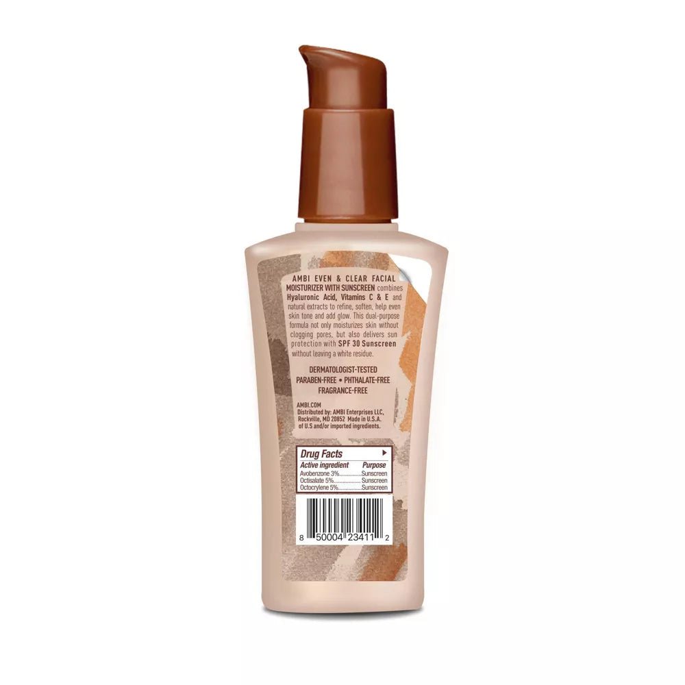 AMBI Even & Clear Daily Moisturizer SPF 30 – 3.5 oz - Beauty Exchange Beauty Supply