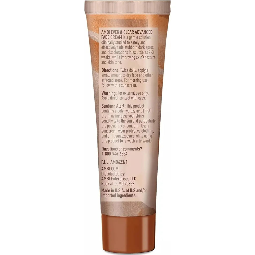 Ambi - Even & Clear | Fade Cream | 2 Variants | Moderate Dark Spots | Stubborn Dark Spots | Hydroquinone - Free | Niacinamide | 1Oz - Beauty Exchange Beauty Supply
