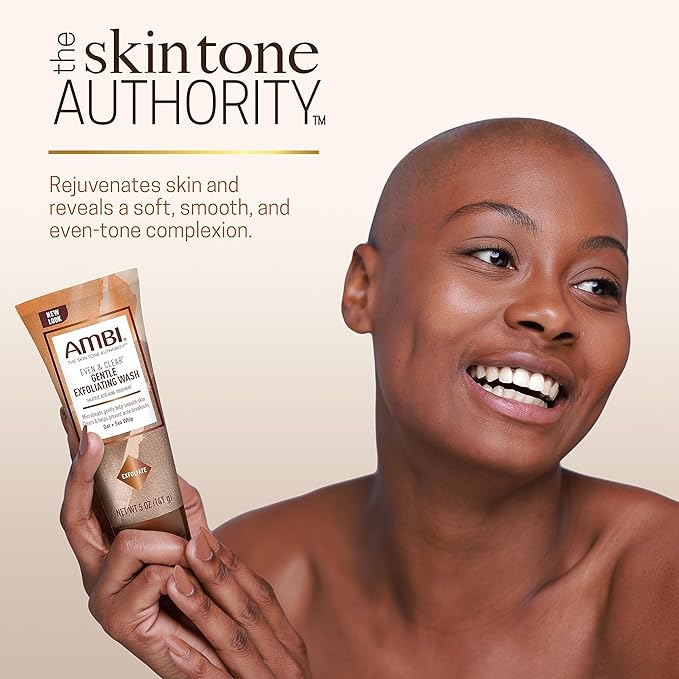 Ambi - Even & Clear | Gentle Exfoliating Wash - Oat and Sea Whip | Salicylic Acid Acne Treatment | Helps Clear | Prevent Breakouts | Exfoliates to Help Smooth Skin Tone | Texture | 5Oz - Beauty Exchange Beauty Supply