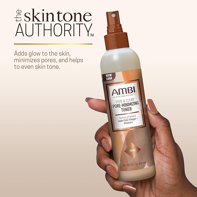 Ambi - Even & Clear | Intense Clarifying Toner | Pores Minimizing Toner | Vitamin C | Apple Cider Vinegar | Licorice Extract | 8Oz | - Beauty Exchange Beauty Supply