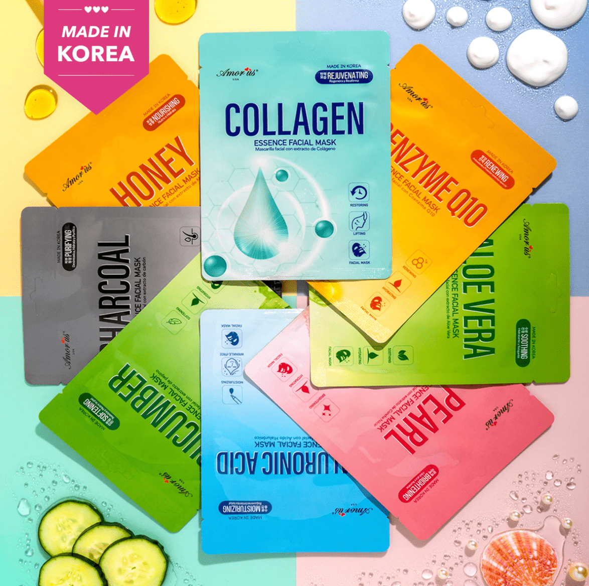 Amor Us Facial Sheet Mask - 25g - Beauty Exchange Beauty Supply