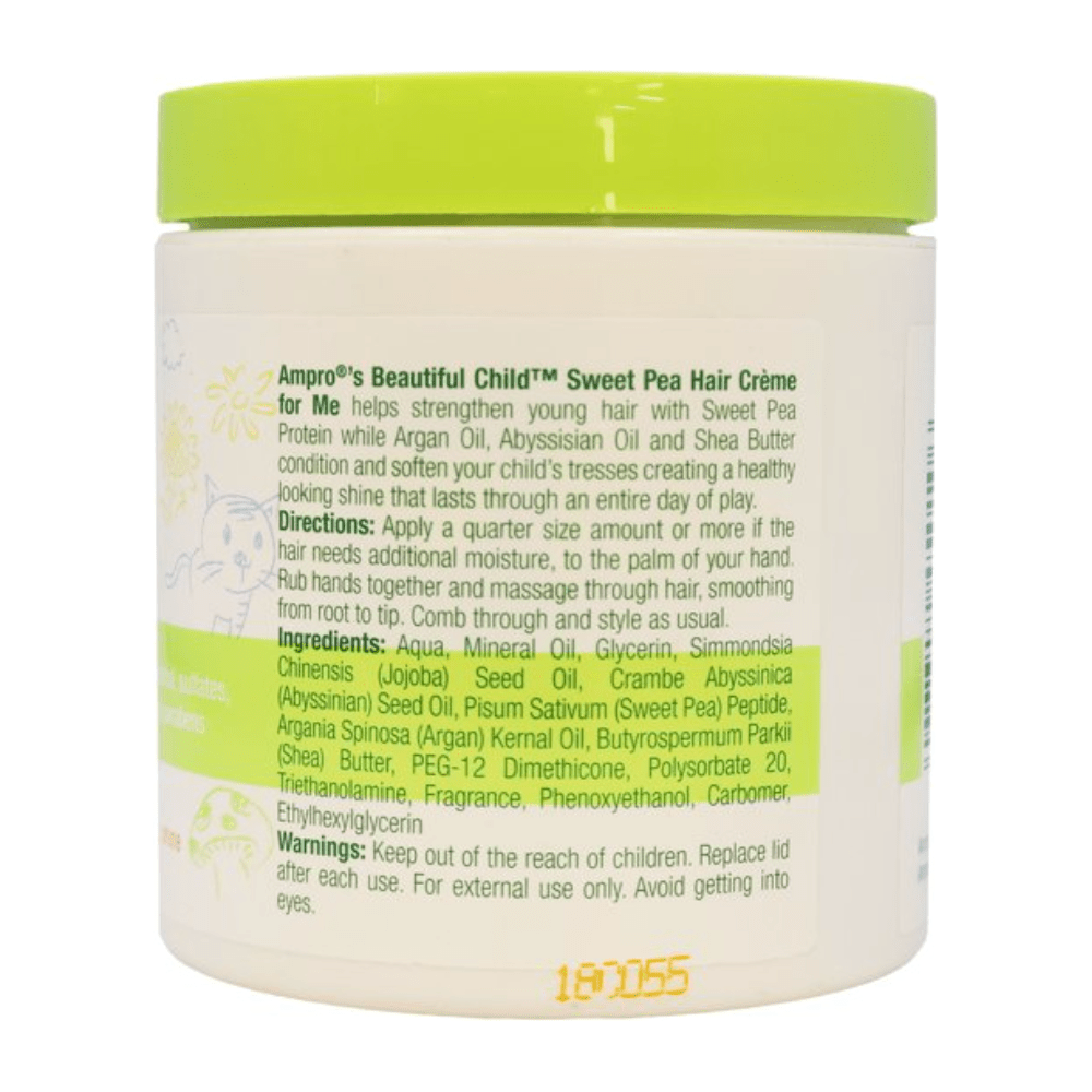 Ampro Beautiful Child Sweet Pea Hair Crème for Me – 5 oz | Nourishing Styling Cream for Kids - Beauty Exchange Beauty Supply