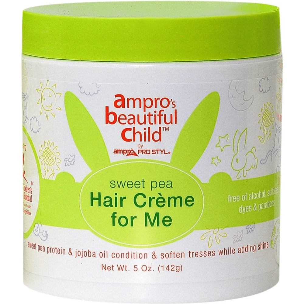 Ampro Beautiful Child Sweet Pea Hair Crème for Me – 5 oz | Nourishing Styling Cream for Kids - Beauty Exchange Beauty Supply
