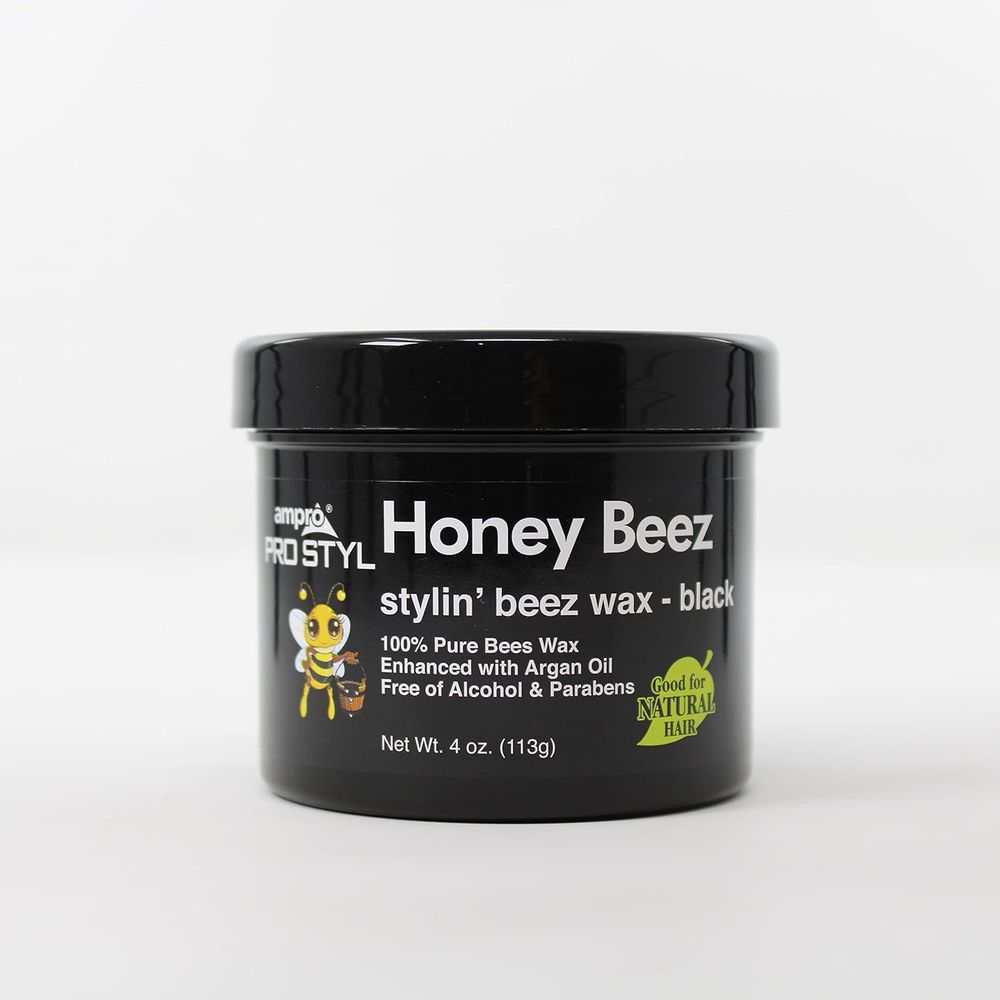 AmPro Honey Beez Wax – Gold & Black – 4 oz - Beauty Exchange Beauty Supply