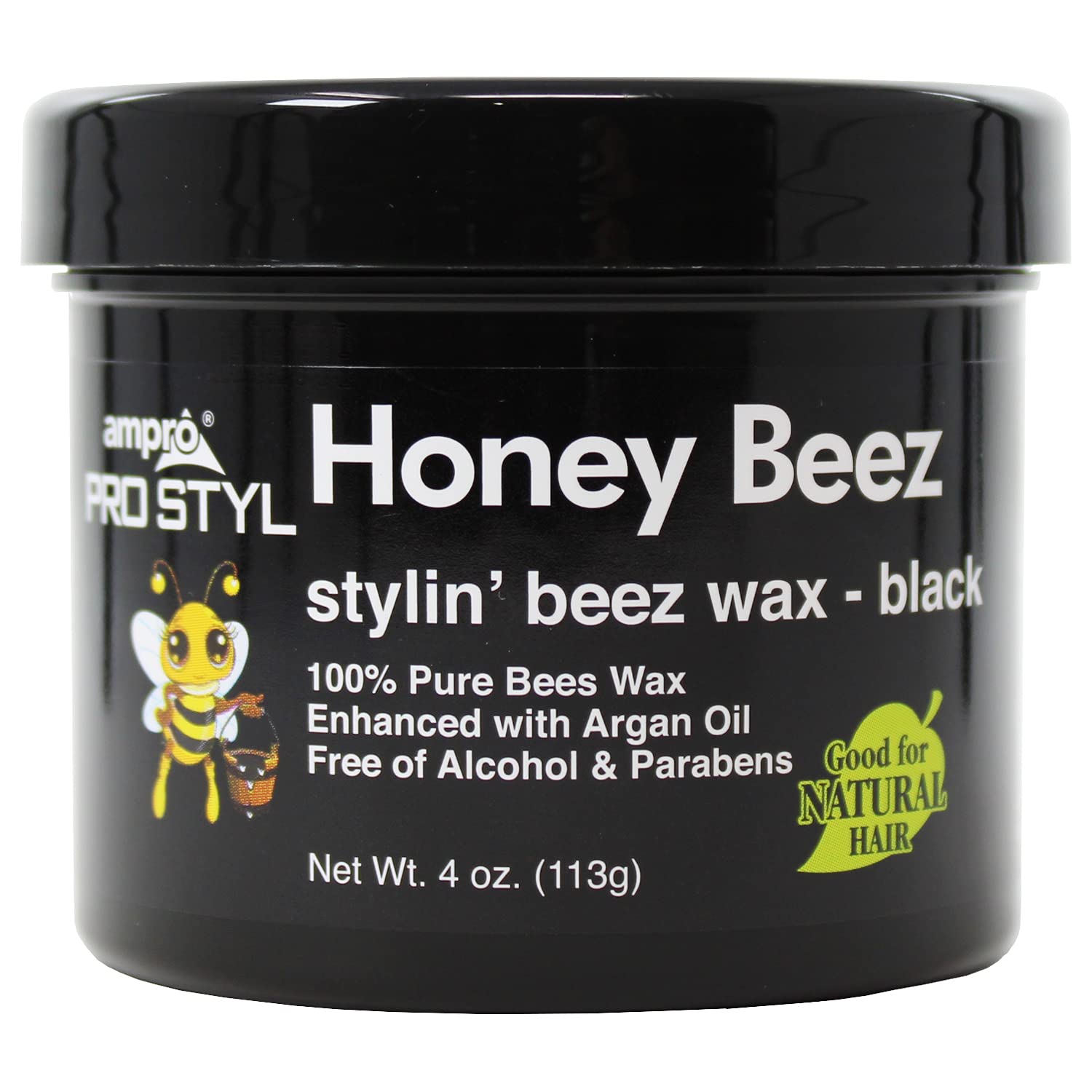 AmPro Honey Beez Wax – Gold & Black – 4 oz - Beauty Exchange Beauty Supply