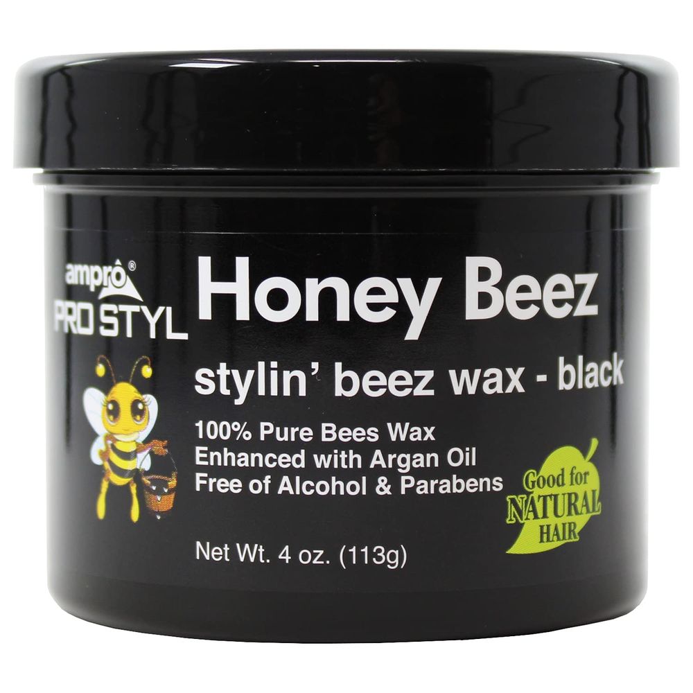 AmPro Honey Beez Wax – Gold & Black – 4 oz - Beauty Exchange Beauty Supply