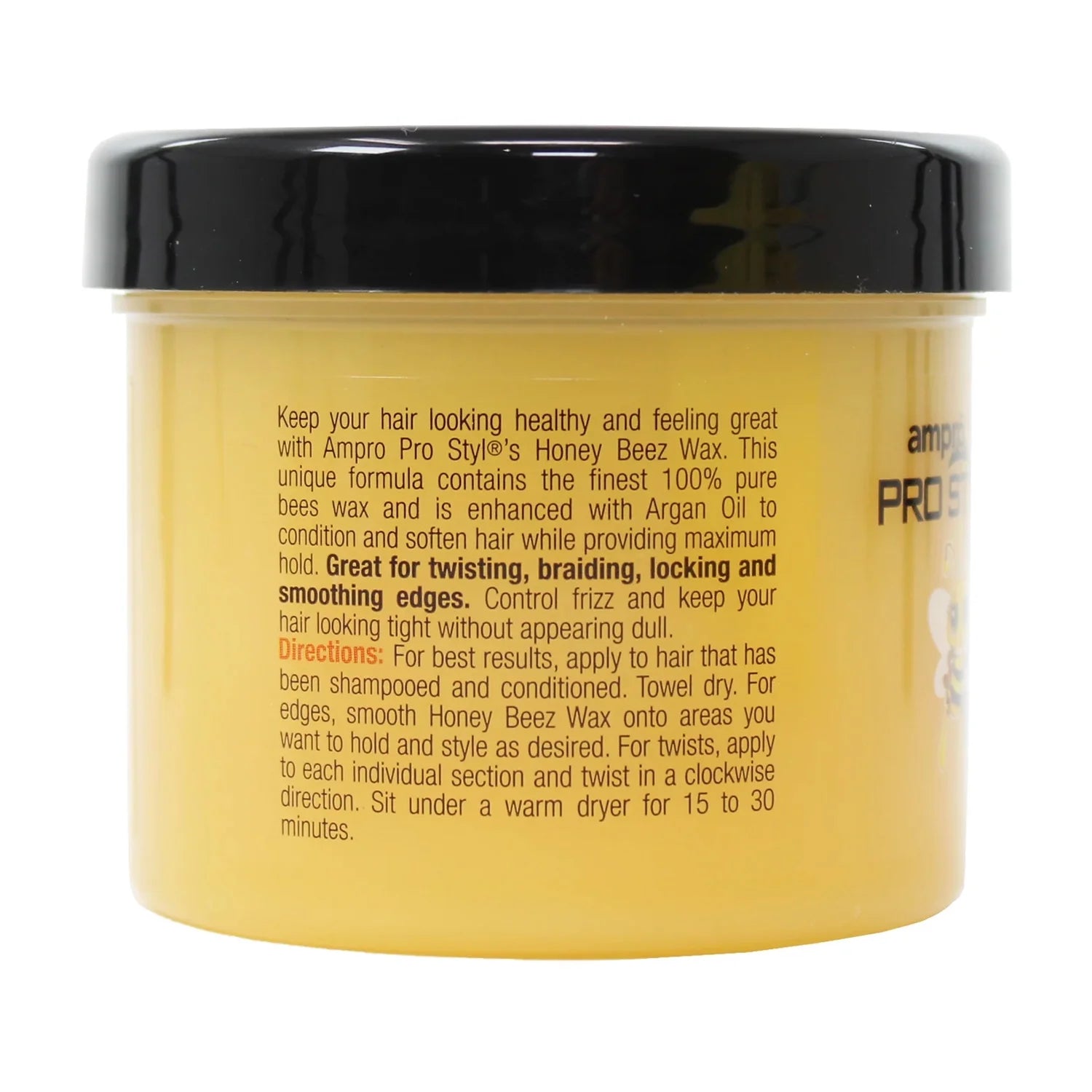 AmPro Honey Beez Wax – Gold & Black – 4 oz - Beauty Exchange Beauty Supply
