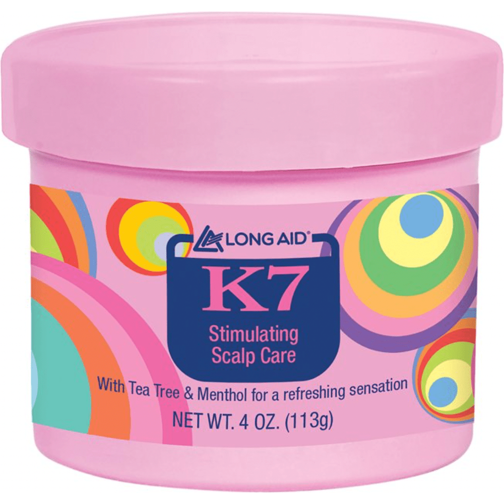 AmPro Long - Aid K7 Stimulating Scalp Care Conditioner – Tea Tree & Castor Oil | Soothing Leave - In Conditioner for Dry, Itchy Scalps – 4 oz & 8 oz - Beauty Exchange Beauty Supply
