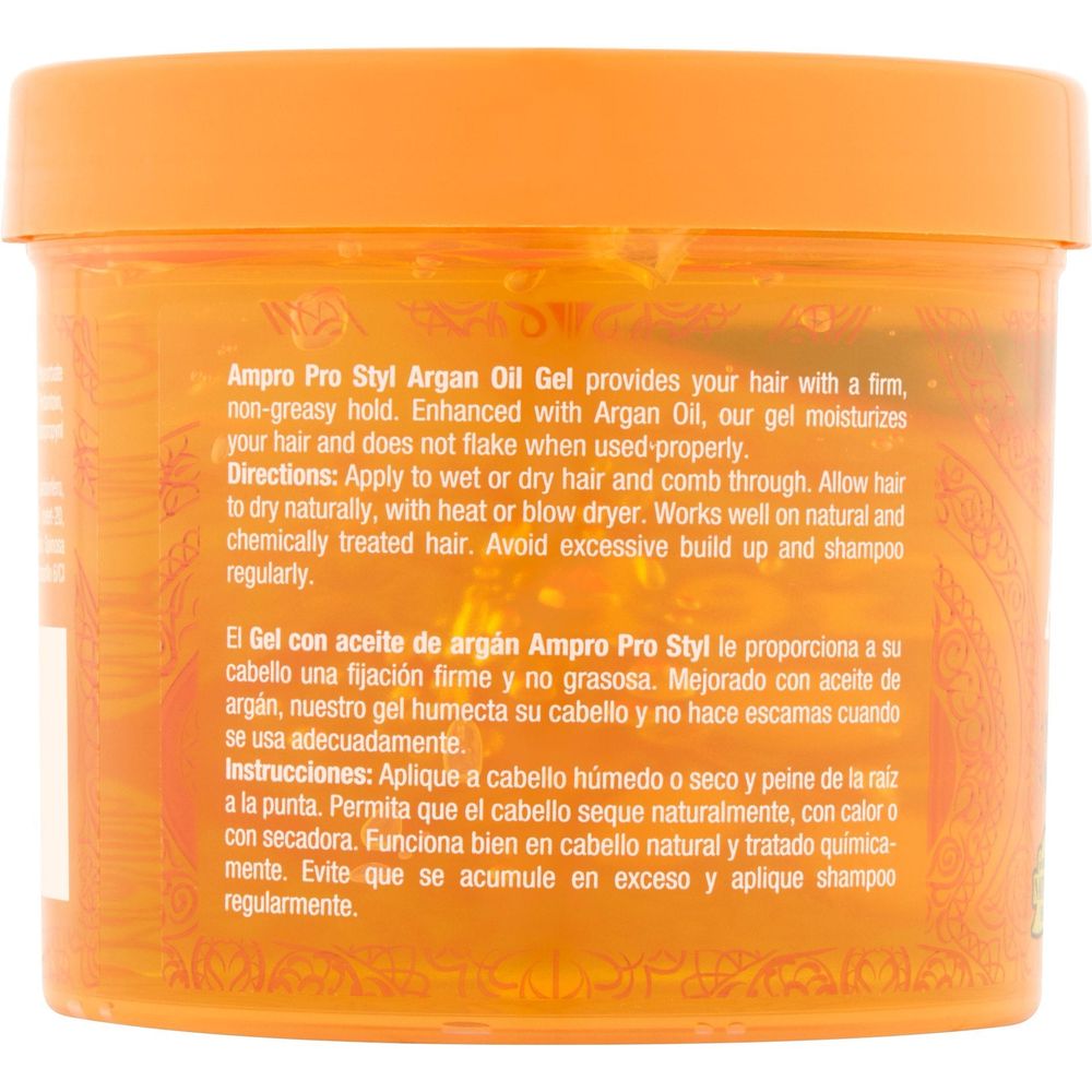 Ampro Pro Styl Moisturizing Argan Oil Hair Styling Gel – Hydrating Hold for Naturals – 15oz / 32oz - Beauty Exchange Beauty Supply