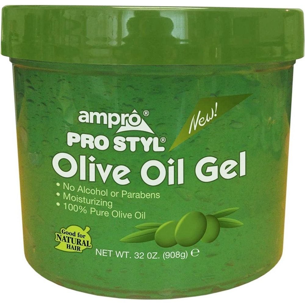 Ampro Pro Styl Olive Oil Hair Styling Gel – Nourishing Hold & Shine – 15oz / 32oz - Beauty Exchange Beauty Supply
