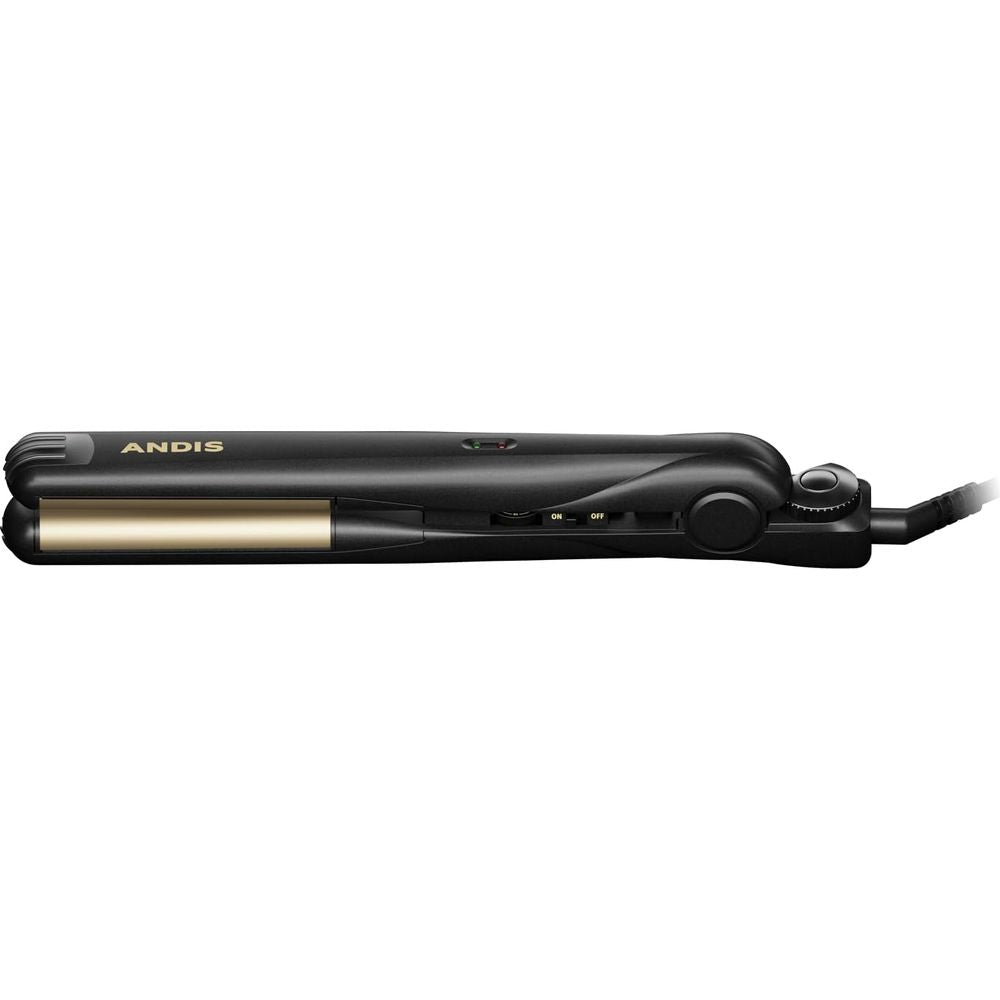 Andis 1" Ceramic Curved Edge Flat Iron – Smooth, Curl, & Flip with One Tool! Frizz - Free Styling for All Hair Types - Beauty Exchange Beauty Supply
