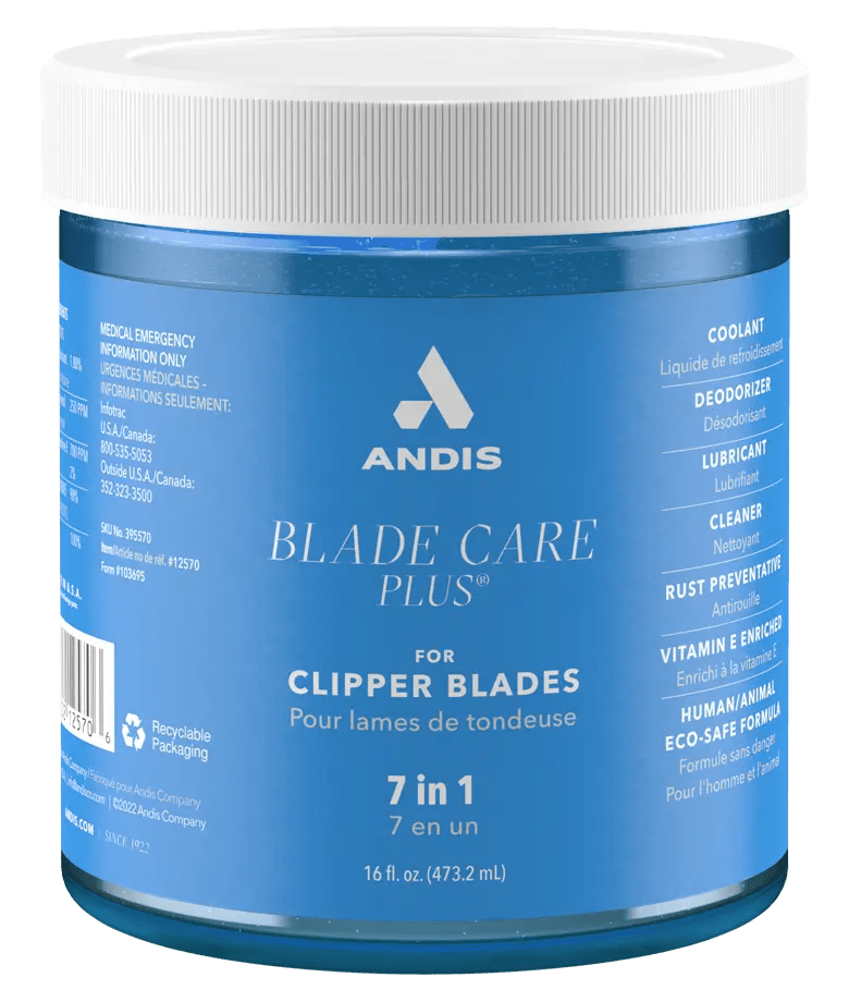 Andis 7 - in - 1 Blade Care Dip Jar โ 16 oz - Beauty Exchange Beauty Supply