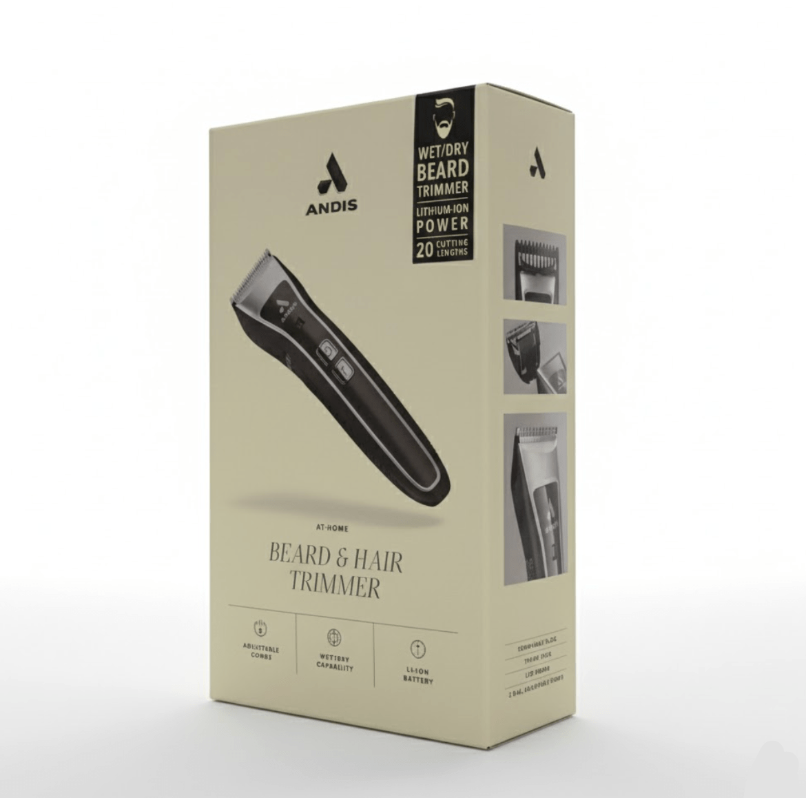 Andis Beard & Hair Trimmer 6 - Piece Kit - Beauty Exchange Beauty Supply