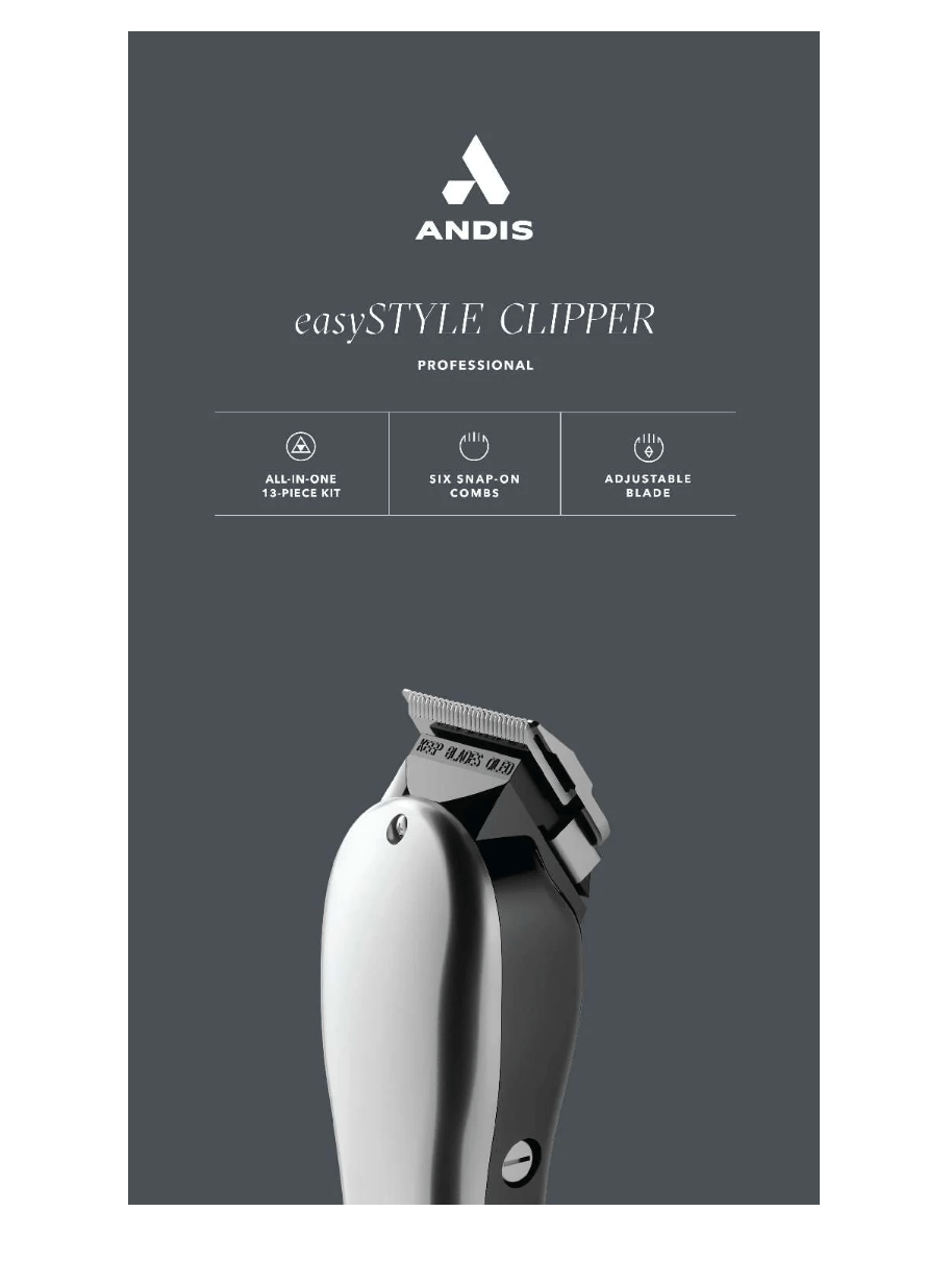 Andis Clippers Easy Style 13 - Piece Adjustable Clipper - Beauty Exchange Beauty Supply