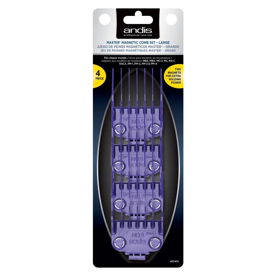 Andis Master Dual Magnet Large 4 - Comb Set – 01415 - Beauty Exchange Beauty Supply