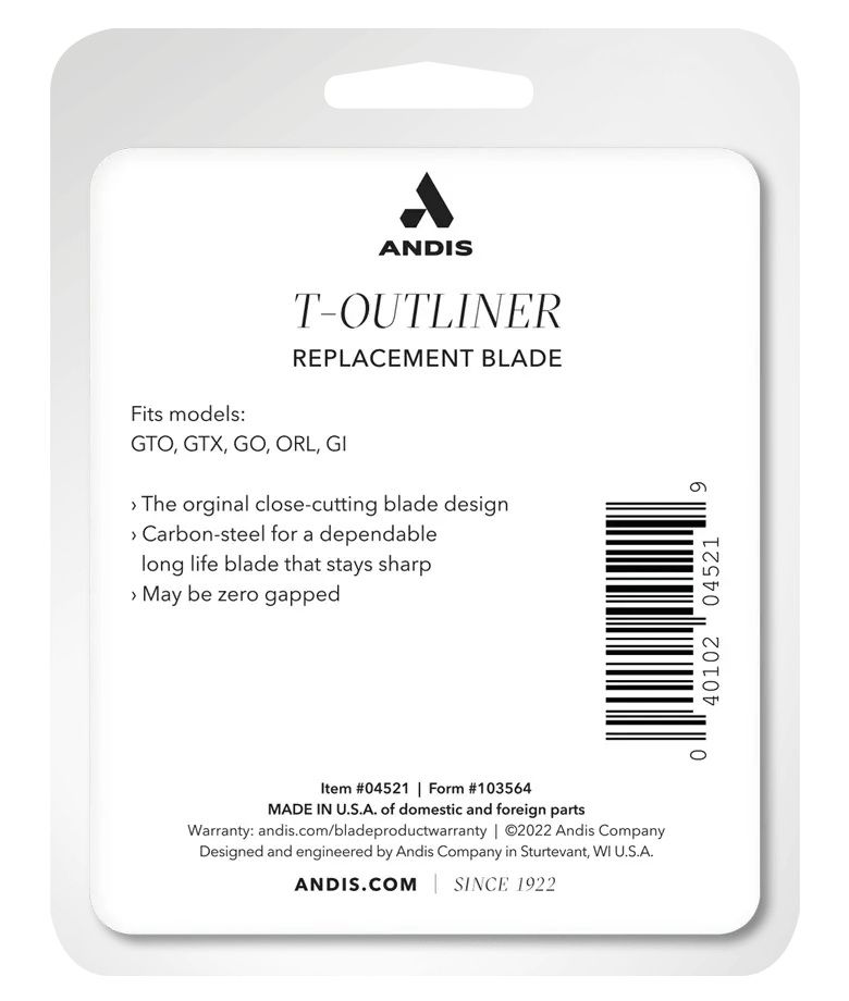 Andis T - Outliner โ Replacement Blade for Sharp Edging & Detailing - Beauty Exchange Beauty Supply