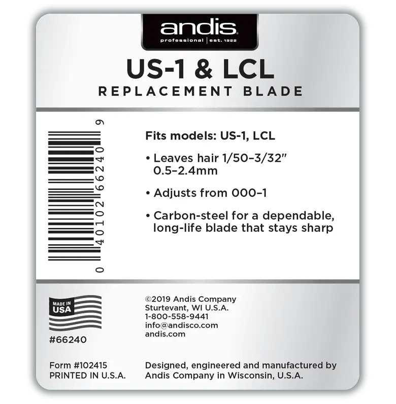 Andis US - 1 & LCL – Dual - Compatible Replacement Blade - Beauty Exchange Beauty Supply