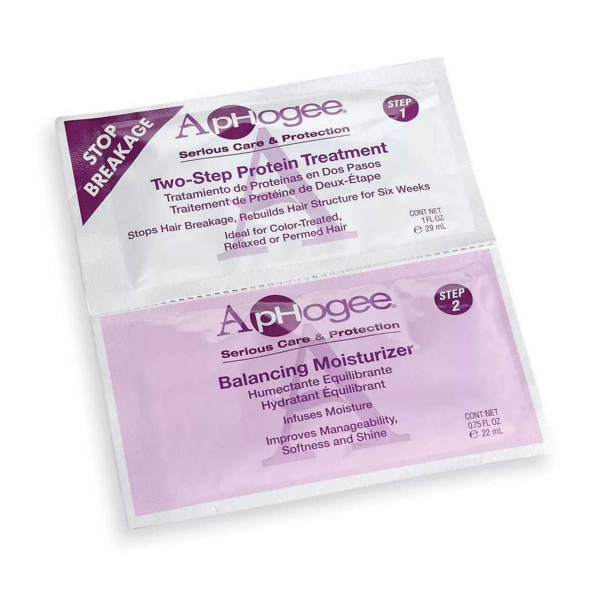 ApHogee 2‑Step Protein Treatment Duo Kit – 0.75 oz - Beauty Exchange Beauty Supply