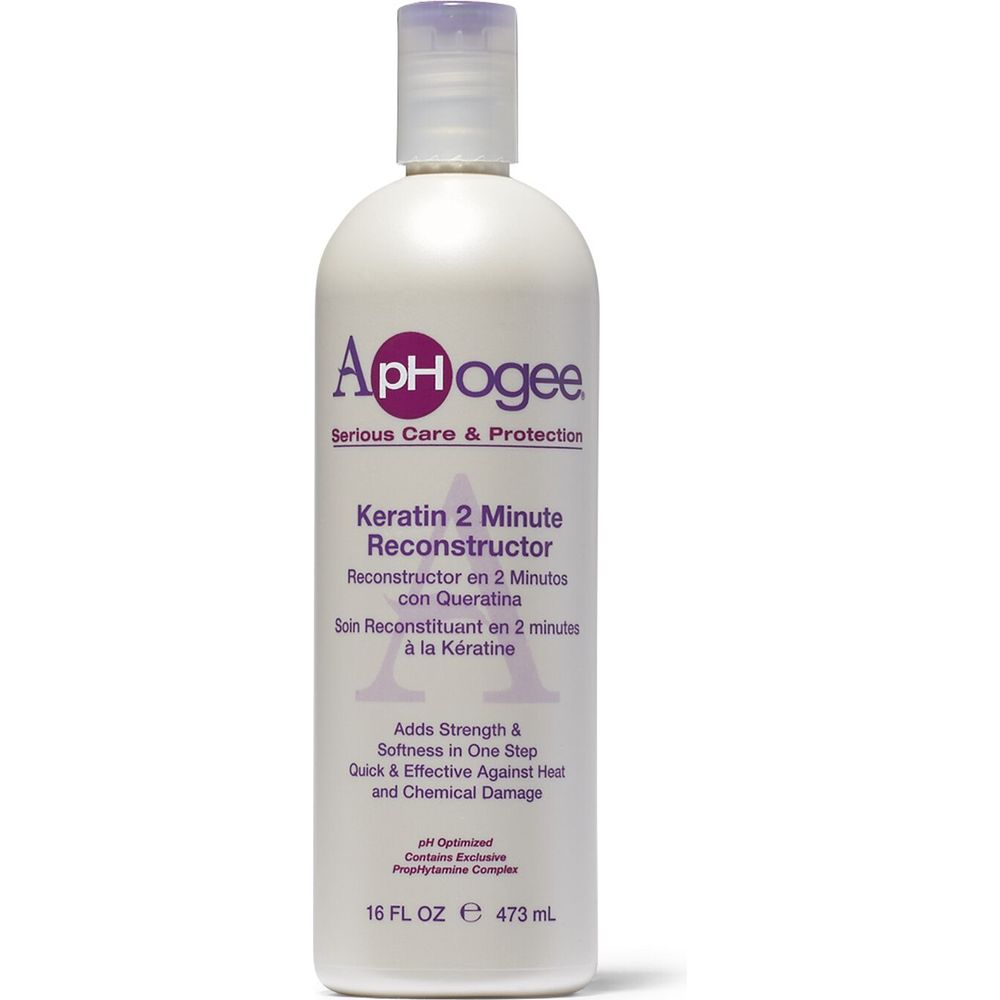 Aphogee Two Minute Intensive Keratin Reconstructor – Restores Strength & Moisture in Just 2 Minutes – Available in 16oz & 8oz - Beauty Exchange Beauty Supply