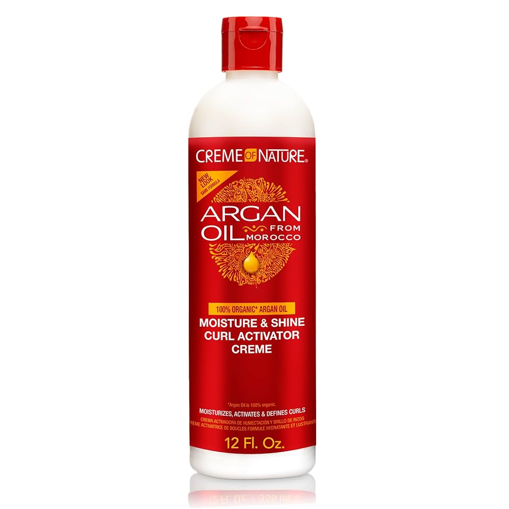 Argan Oil Moisture & Shine Curl Activator Crème – 12 fl oz - Beauty Exchange Beauty Supply