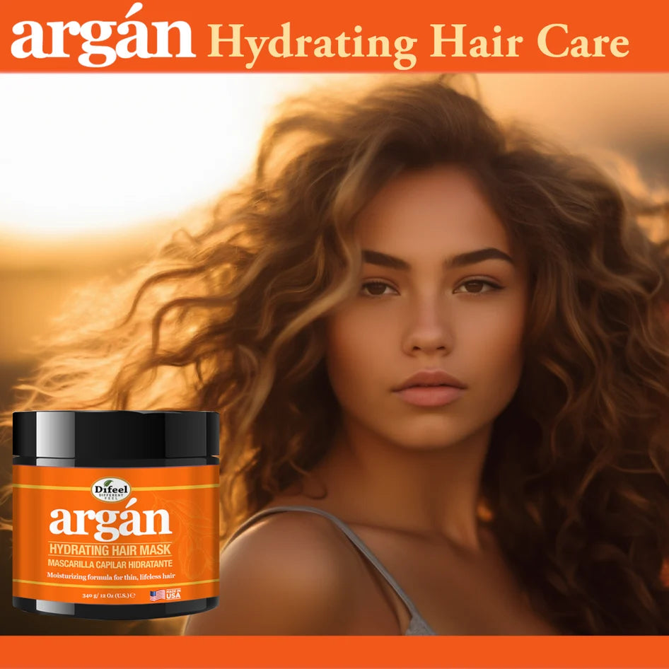 Difeel Argan Hydrating Hair Mask – 12 oz