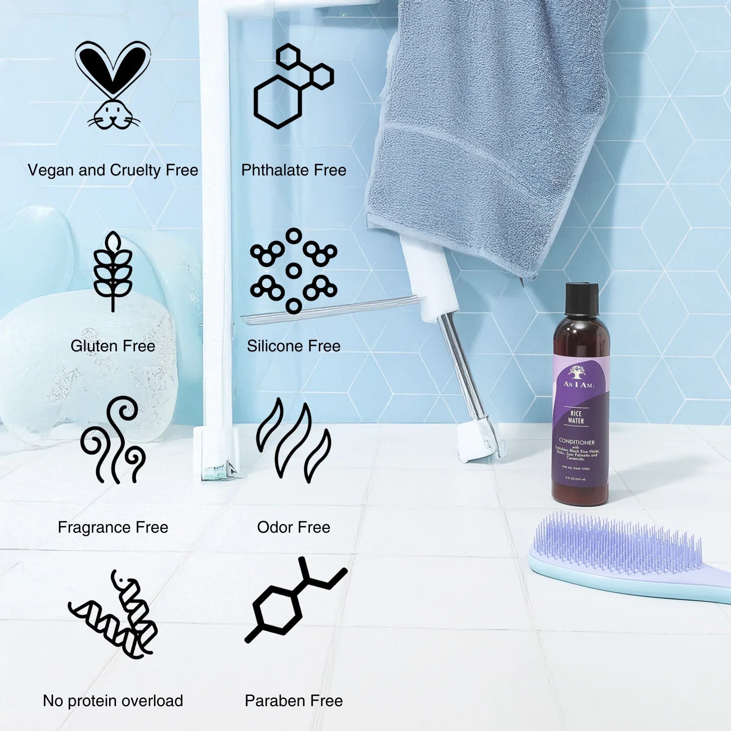 As I Am Rice Water Shampoo & Conditioner โ 8 oz - Beauty Exchange Beauty Supply