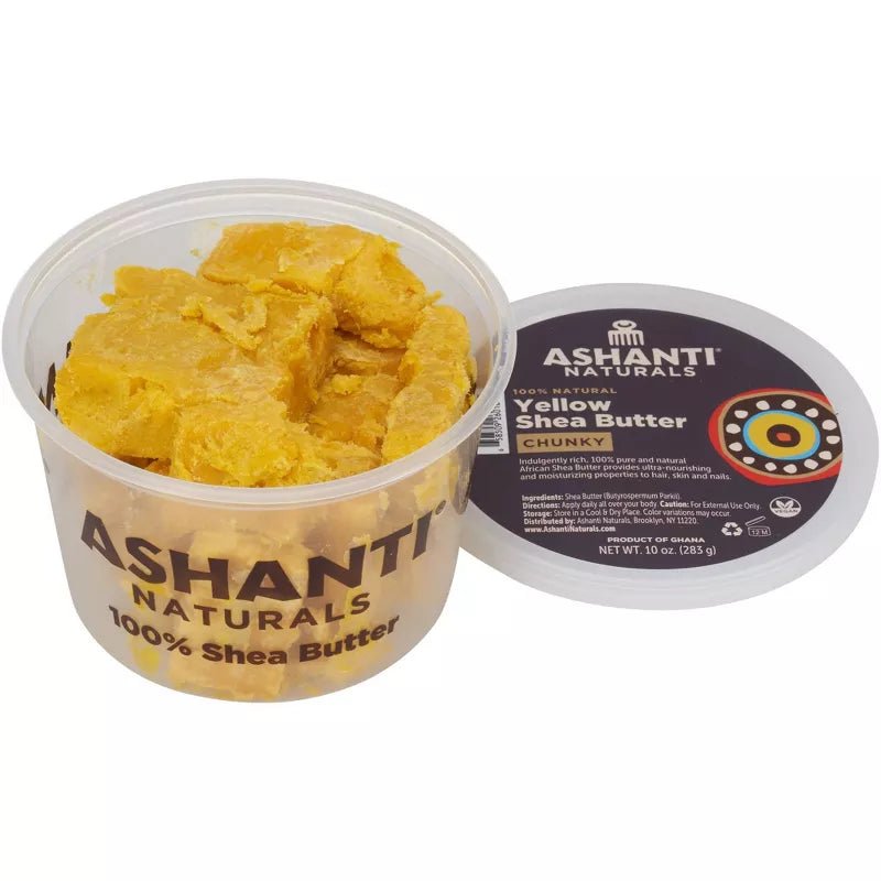 Ashanti African Chunky Shea Butter Hair Treatment โ Yellow โ 100% Natural โ 5 oz & 10 oz - Beauty Exchange Beauty Supply