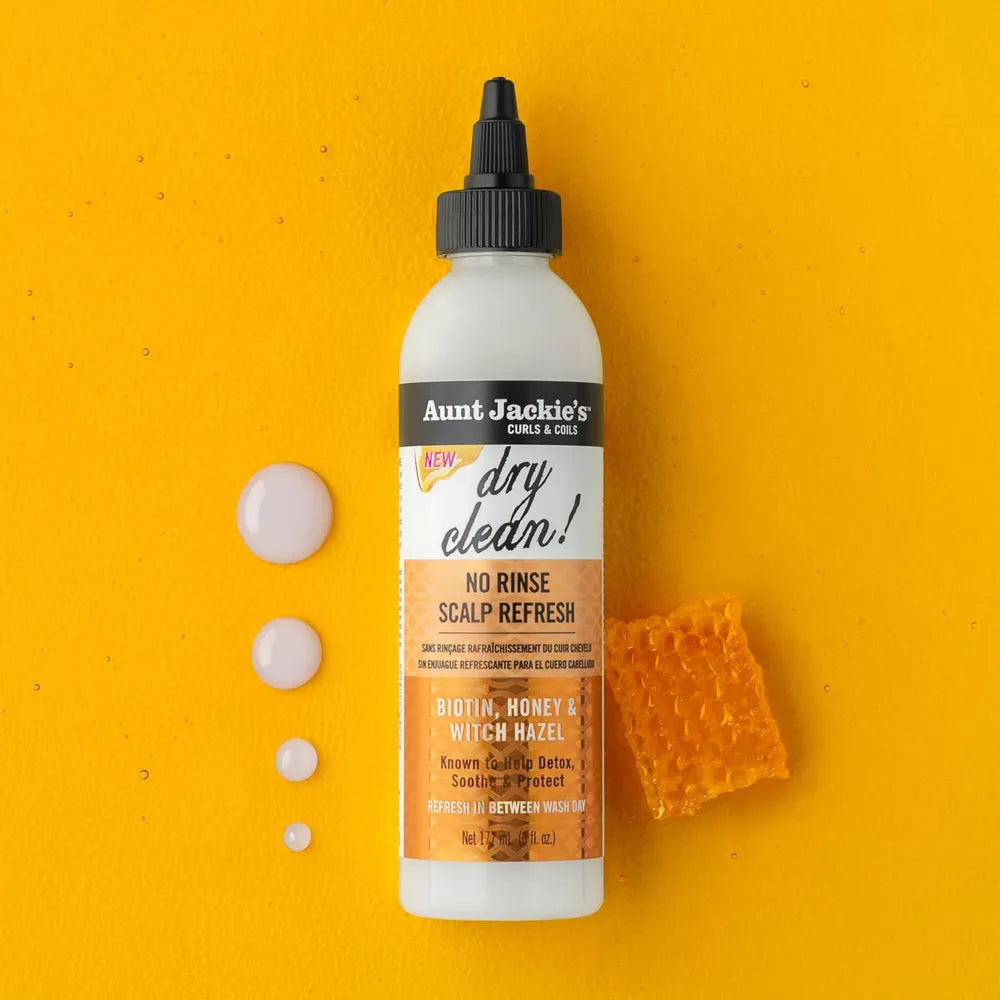 Aunt Jackie's - Award - Winning Braid + Twist Collection | Dry Clean! - No Rinse Scalp Refresh | Help Detox | Protect | Soothe | 6Oz | - Beauty Exchange Beauty Supply