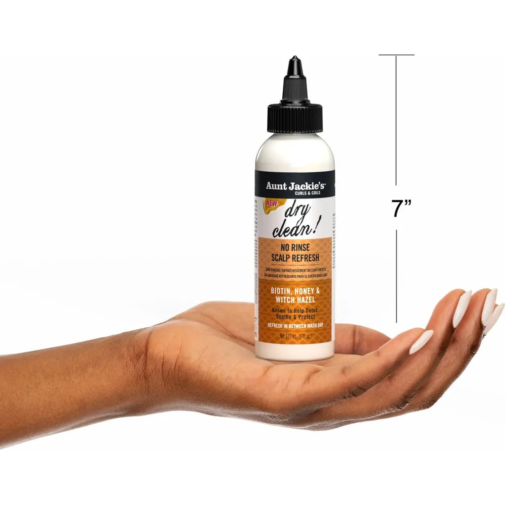 Aunt Jackie's - Award - Winning Braid + Twist Collection | Dry Clean! - No Rinse Scalp Refresh | Help Detox | Protect | Soothe | 6Oz | - Beauty Exchange Beauty Supply