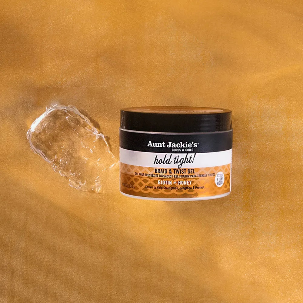 Aunt Jackie's - Award - Winning Braid + Twist Collection | Hold Tight! - Braid & Twist Gel | Help Lengthen | Protect | Strengthen | 7.5Oz | - Beauty Exchange Beauty Supply